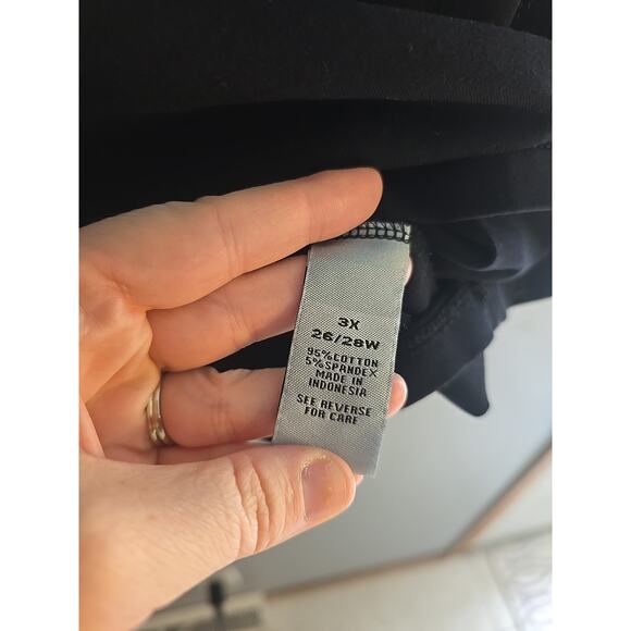 Catherines Black Christmas Tree Beaded Long Sleeve Top Womans Plus Size 26/28W - Picture 5 of 6